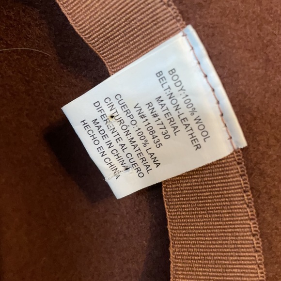 Free shipping: stylish brown wool hat never worn - Picture 6 of 11